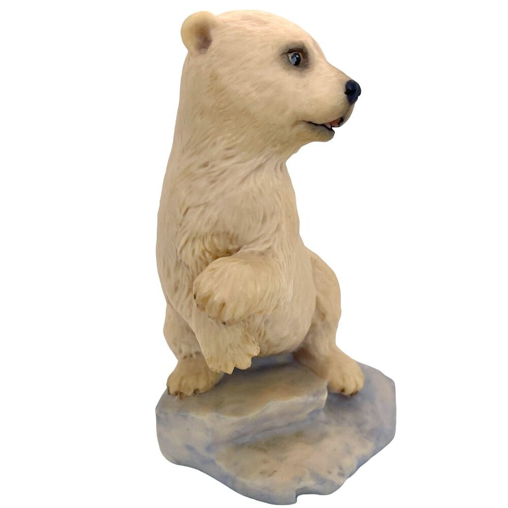 Vintage Hand Painted White Baby Polar Bear Cub Aynsley Mastercraft UK England - Picture 4 of 10